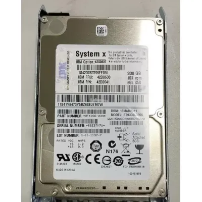 IBM 300gb 10k 6g 2.5" sas hdd 42D0637 42D0641 42D0638