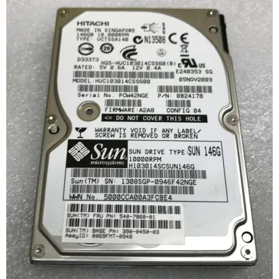 SUN 146GB 10K 6G 2.5" SAS HDD 390-0450-02 540-7868-01