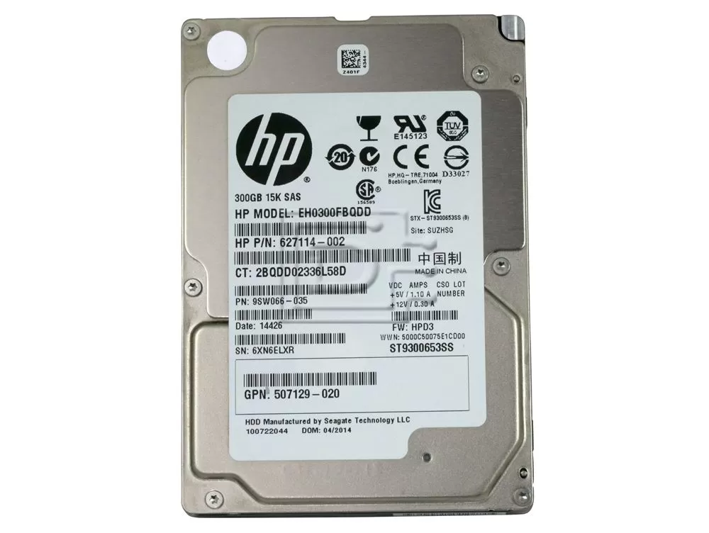 HP G8 300GB 15K 6G DP 2.5