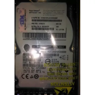 IBM 900gb 10k 6g 2.5" sas hdd 74Y9272 00D5303