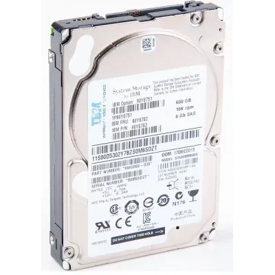 IBM 600gb 10k 6g 2.5'' sas hdd 90Y8783 90Y8751 90Y8782