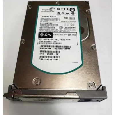 SUN 146GB 15K RPM 4G 3.5 Inch FC Hard Drive 390-0328-02 540-6550-02