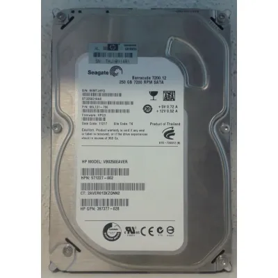 HP 250GB 7.2K rpm 3G 3.5 SATA Hard Disk 9SL131-780 571227-002