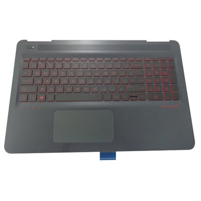 Genuine HP Omen 15AX Palmrest Backlit Keyboard Touchpad 859735001