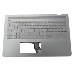 HP Pavilion 15-CC 15T-CC Silver Palmrest Keyboard 928951-001 NO TOUCHPAD