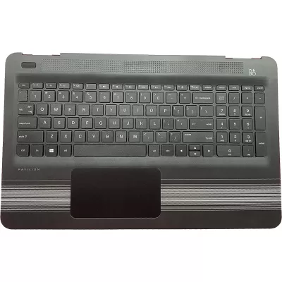 Genuine HP pavilion 15-AU 15au Touchpad Palmrest with backlight Keyboard black