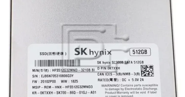 SK hynix SC300B 512GB SATA III Internal SSD