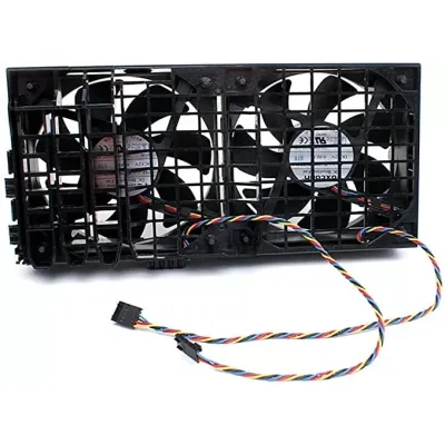 Dell Precision T3500 T5500 Desktop Workstation Dual Fan Set 0HW856 Dell Precision T3500 T5500 Desktop Workstation Dual Fan Set 0HW856
