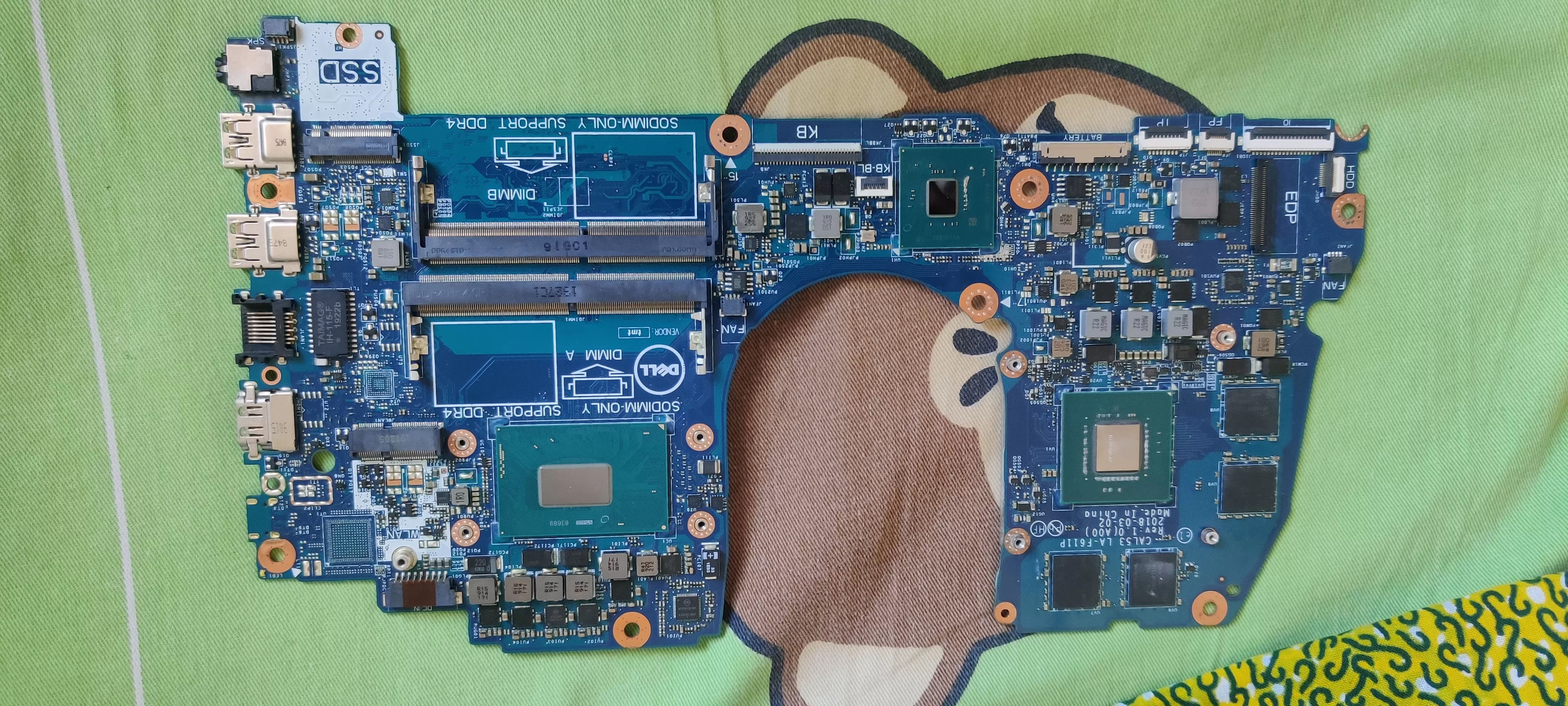 Dell G3 3579 gaming laptop motherboard i5-8300H