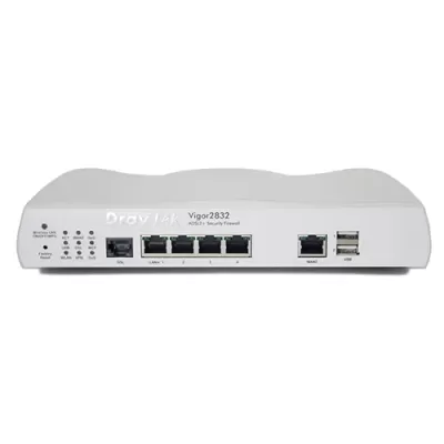 DrayTek Vigor 2832 4-Port Switch 300Mbps ADSL Wired Desktop Router Firewall