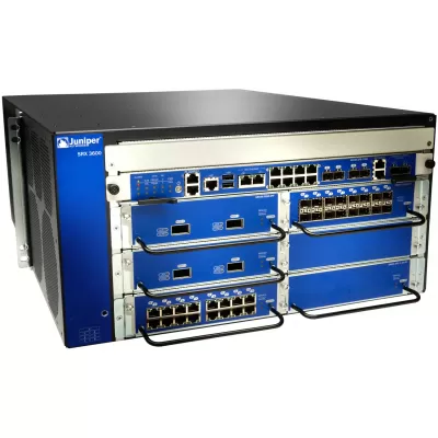 Juniper Networks SRX3600 with 2x SPC 2x NPX 1x RE 1x CRM 1x 2XGE 1x SFB Services gateway
