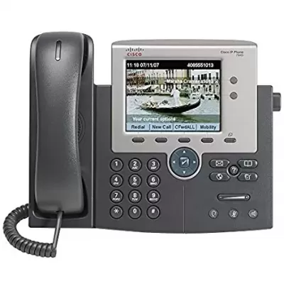 Cisco CP-7945G 7900 2x Lines 4 Way Cluster VOIP Color IP Phone