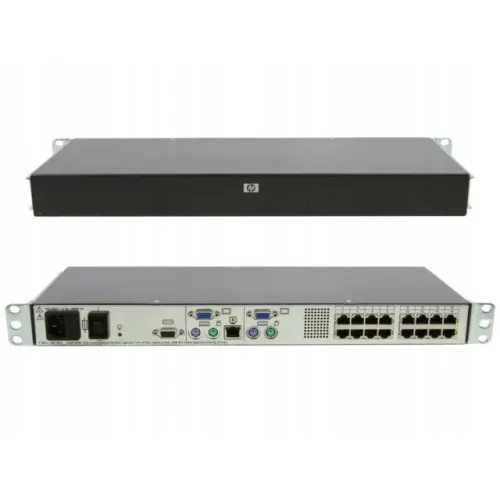 Hp Cat5 16 Port Kvm Server Console Switch 340387-001 Hp Cat5 16 Port Kvm Server Console Switch 340387-001
