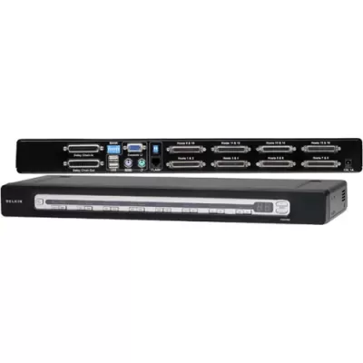 Belkin Omniview Pro3 USB Ps 2 16-port Kvm Switch Stackable With Full Kit and Ac Adapter F1da116z