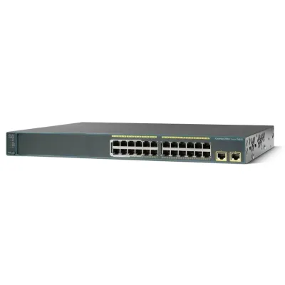 Cisco Catalyst WS-C2960-24LT-L 24 Ports Managed Switch