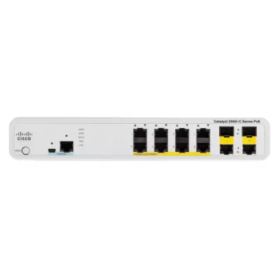 Cisco Catalyst 2960C 8x FE PoE 2x 1G SFP LAN Base Managed Switch WS-C2960C-8PC-L