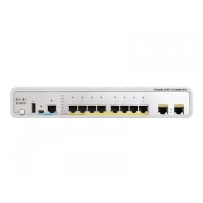 Cisco WS-C3560CPD-8PT-S Catalyst 3560C 8x GE PoE 2x GE PoE+ Managed Switch