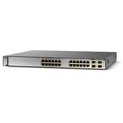 Cisco Catalyst 3750 24ports 10/100 + 2 SFP Managed Switch WS-C3750-24TS-S