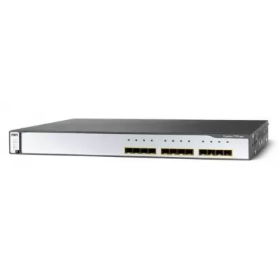 Cisco Catalyst 3750G 12x Gigabit Ethernet SFP IP Base Managed Switch WS-C3750G-12S-S