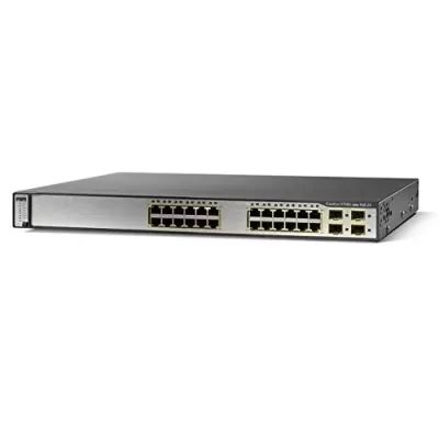 Cisco Catalyst 3750 24 10/100/1000t Poe + 4 SFP WS-C3750G-24PS-E