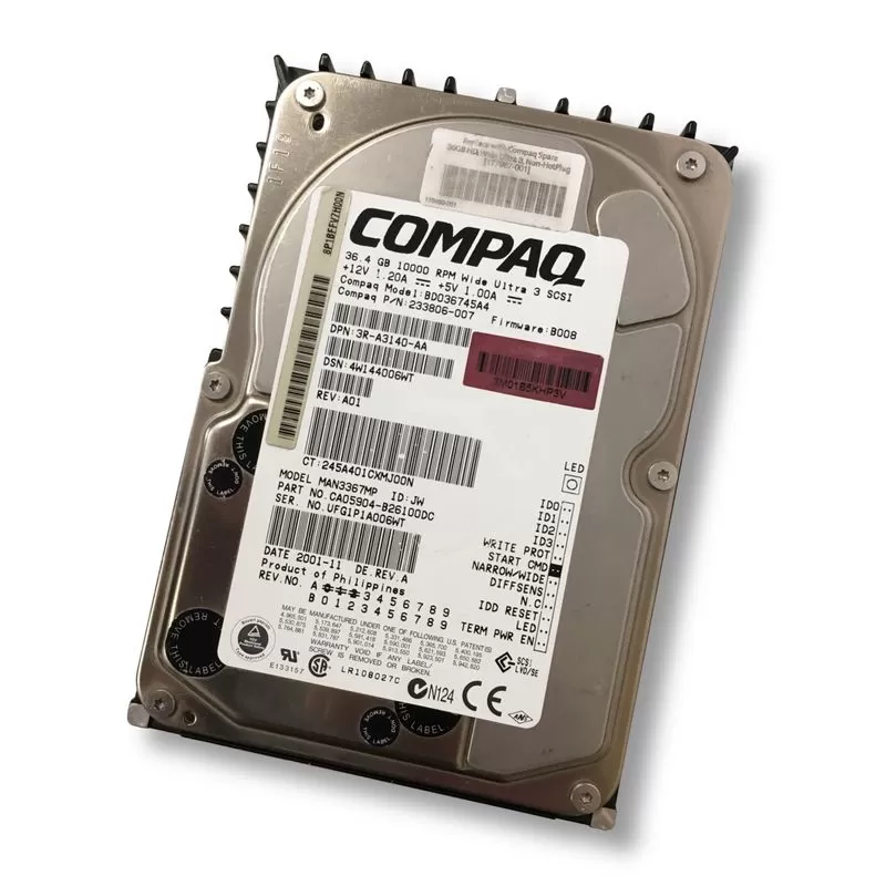 Compaq 36GB 10K RPM 3.5 Inch Ultra3 68 pin SCSI Hard Disk