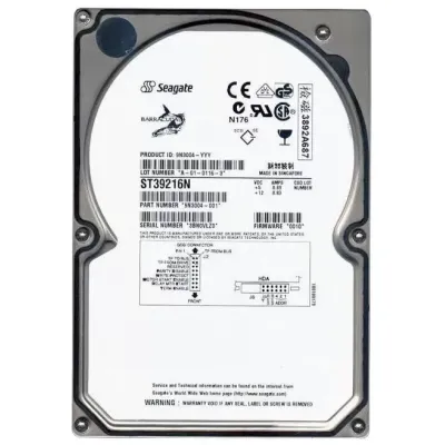 Seagate Barracuda 9.1GB 7.2K RPM 3.5 Inch 50 Pin SCSI Hard Disk ST39216N