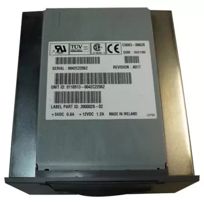Sun DDS4 SCSI HH Internal Tape Drive 3900028-02