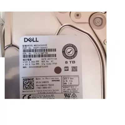 Dell 8TB 7200RPM SATA 6Gbps 3.5 Inch Hard Disk 04WXV5