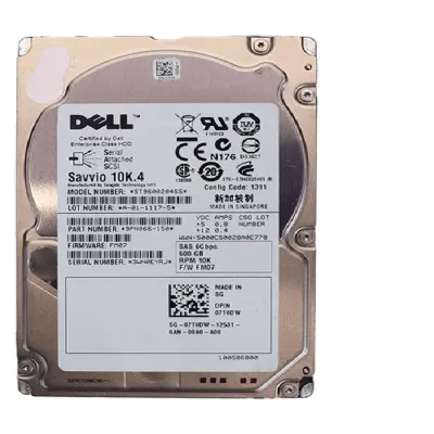 Dell 600GB 6G SAS 2.5 Inch 10K Hard Disk 07T0DW