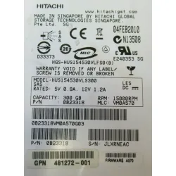 Hitachi Ultrastar 300GB 15K RPM 3Gbps 3.5 Inch SCSI SAS Hard Drive 0B23318 HUS154530VLS300