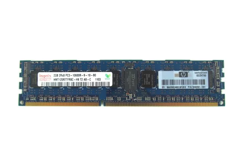 HP 2GB PC3-10600R REGISTERED ECC DDR3-1333 500202-061 at