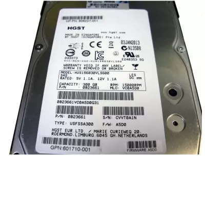 HP 300GB 15K SAS 3.5 Inch Hard Disk Drive 601710-001