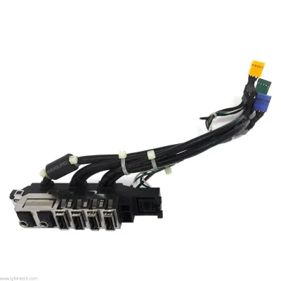 HP 6200 8100 8200 SFF Front Panel Power Button AUDIO USB i/o Cables 611897-001