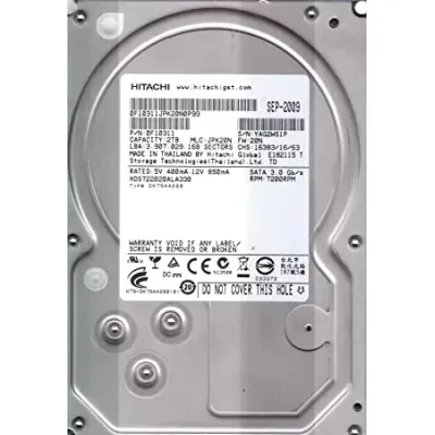 Hitachi 2TB 32MB 7200RPM SATA 3.0Gbs 3.5inch Hard Drive 0F10311