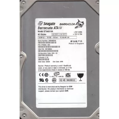 Seagate 40GB Desktop IDE 3.5Inch hard disk 9T6002-038