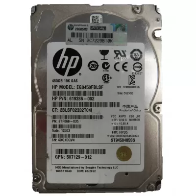 HP 450GB 10K RPM SAS Hard Disk ST9450405SS 9Tf066-035 EG0450fBLSF