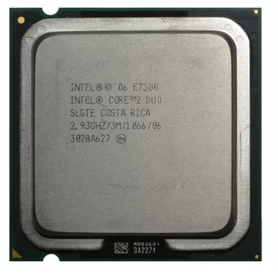 Intel Core 2 Duo Processor E7500 3M Cache 2.93 GHz 1066MHz
