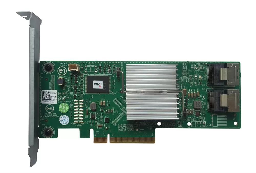 thumbnail image 2 of Dell PERC H310 8-Port SAS RAID Controller – 6Gb/s Adapter With 2x SATA Cables, Model HV52W (Open Box) 2 of 13