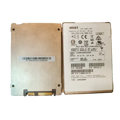 Hitachi Ultrastar 800GB 2.5 Inch 12 Gbps SAS SSD Model: HUSMM1680ASS200 Part 0B33600