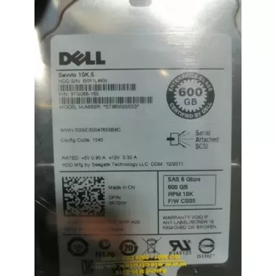 Hard disk 0R72NV Dell 600-GB 6G 10K 2.5 SAS