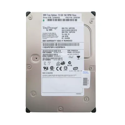 IBM 73GB 15K 3.5inch FC 2G SP 40 Pin Hard Disk 24P3736