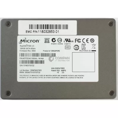Micron p300 100gb SATA 6gbps 2.5 inch sff ssd mtfddac100sal-1n1aa