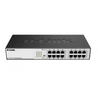 D-Link 16‑Port Fast Ethernet Unmanaged Switch DES-1016D