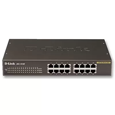 D-Link DES-1016D 16‑Port Fast Ethernet Unmanaged Switch