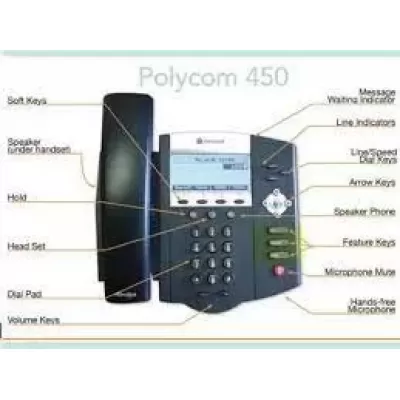 Polycom SoundPoint IP 450 VoIP ip phone poe