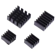 Black 4 in 1 Heat Sink Set Aluminum for Raspberry Pi 4B Black 4 in 1 Heat Sink Set Aluminum for Raspberry Pi 4B