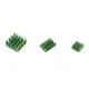 Green 3 in 1 Heat Sink Set Aluminum for Raspberry Pi 4B