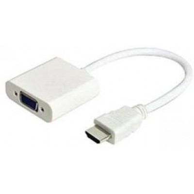HDMI Male to VGA Female Adapter with 3.5mm AUX and USB to MicroUSB Power Cables