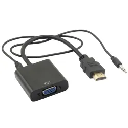 ADAPTADOR VGA A HDMI H C/AUDIO 3.5MM