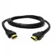 HDMI to HDMI Cable 1.8 Meter Round High-Quality Copper-Clad Steel Black